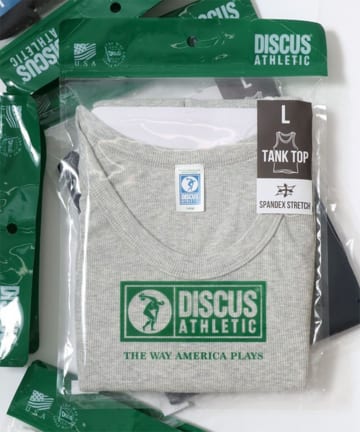 FREDY & GLOSTER(フレディ アンド グロスター) 【DISCUS ATHLETIC】リブ タンクトップ パック入り