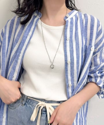 Oモチーフロングネックレス