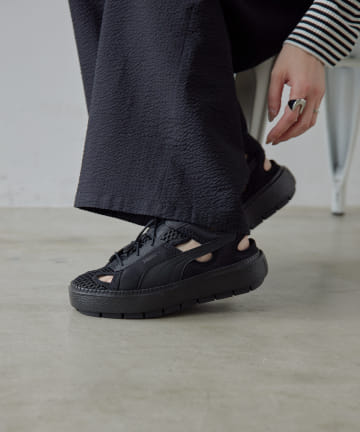 《WEB限定》【PUMA(プーマ)】PLATFORM TRACE LITE MULE/ウィメンズ プラットフォームトレースライトミュールスニーカー