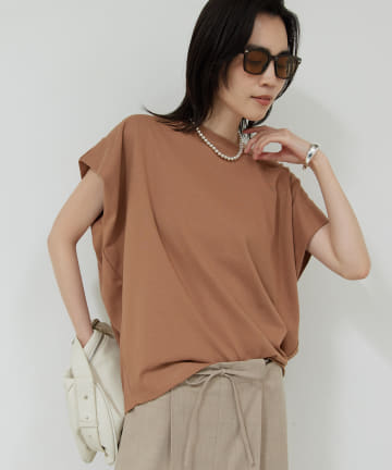 【6月12日(木)12時新色BR＆NV予約スタート】タックコクーンTシャツ