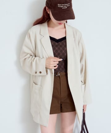 Kastane(カスタネ) 【4色展開/裏地なし】バックスリットジャケット