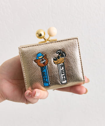 ear PAPILLONNER(イア パピヨネ) 【PEZ(ペッツ) ×ear】本革/コラボ三つ折りがま口財布
