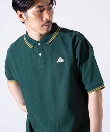 FREDY & GLOSTER(フレディ アンド グロスター) 【EXCLUSIVE】【GEVACO】ワンポイントワッペン 半袖ラインポロシャツ
