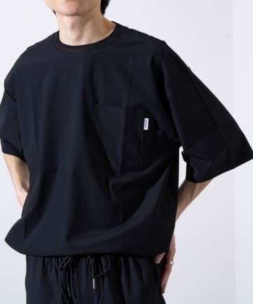 【GLOSTER】N/PU 接触冷感 フレッシュオーバーTシャツ ポケT