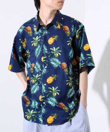 【GLOSTER】TROPICALシャツ レギュラーカラー アロハシャツ