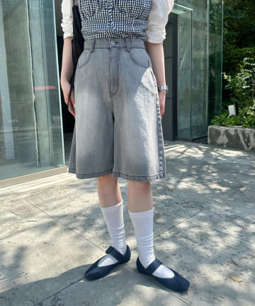 デニムハーフパンツ