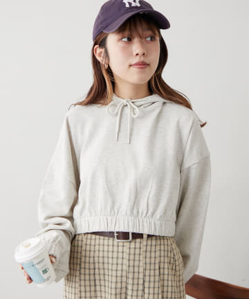 【w closet】ショートパーカー