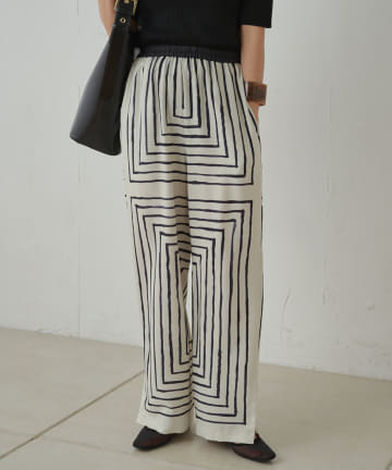 OUTLET(アウトレット) 【Loungedress】スクエアパネルイージーパンツ