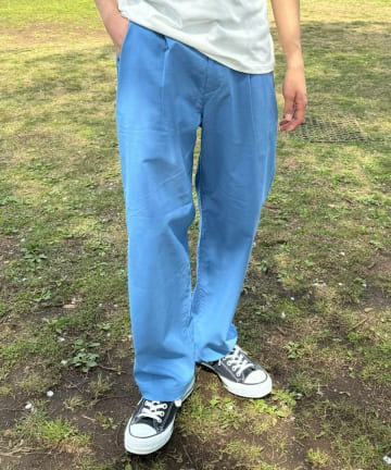 OUTLET(アウトレット) 【CIAOPANIC TYPY】リネンブレンドストレッチテーパードパンツ