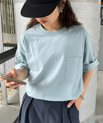 OUTLET(アウトレット) 【CIAOPANIC TYPY】コットンクルーネックポケット半袖Tシャツ