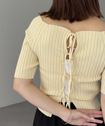 OUTLET(アウトレット) 【CAPRICIEUX LE'MAGE】2WAYリボンニット