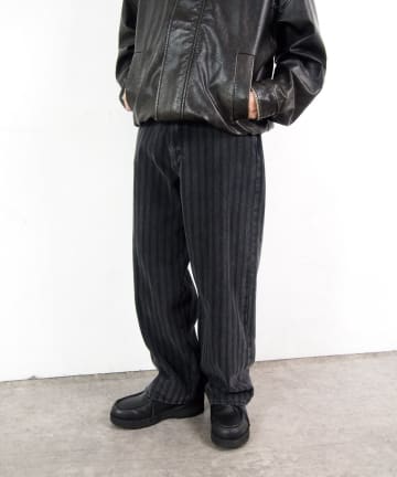 【WHO'S WHO gallery】ストライプデニムパンツ