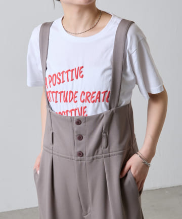 COLLAGE GALLARDAGALANTE(コラージュ ガリャルダガランテ) 【着回し抜群】フロントロゴTシャツ