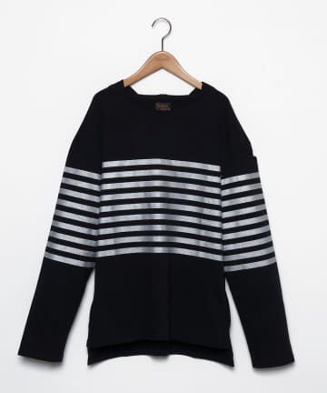 CIAOPANIC(チャオパニック) 【WOBURN WALK/ウォーボーン ウォーク】FISHERMAN BOAT NECK SHIRT－ SNAPPED SHOULDER / SOLI
