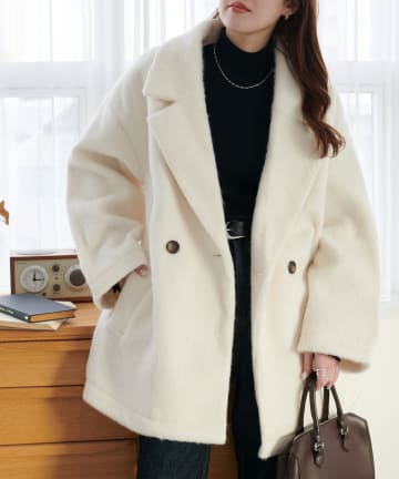 DISCOAT(ディスコート) 【上品見え/WEB限定】ダブルテーラージャケット