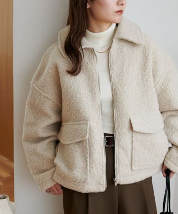 【主役級アウター/5色展開】WポケットZIPブルゾン《WEB限定》