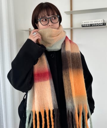 【WEB限定】チェック柄マフラー