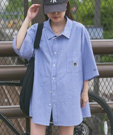 CIAOPANIC TYPY(チャオパニックティピー) 【PATTIPATTI】ユニセックスオーバー半袖シャツ