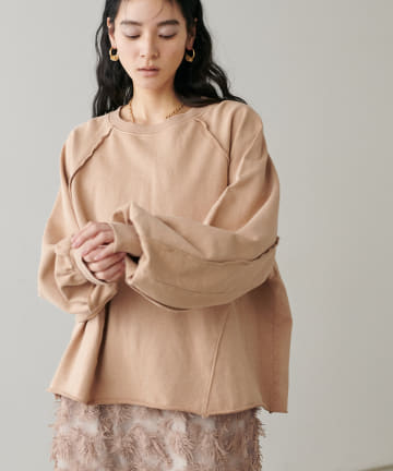 NICE CLAUP / OLIVE des OLIVE OUTLET(ナイスクラップ  / オリーブ デ オリーブ アウトレット) 【LARUTA】ヴィンテージライクスウェットプルオーバー