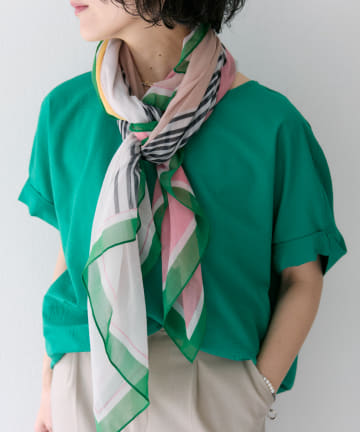 ear PAPILLONNER(イア パピヨネ) コンテンポラリー柄シアーストール