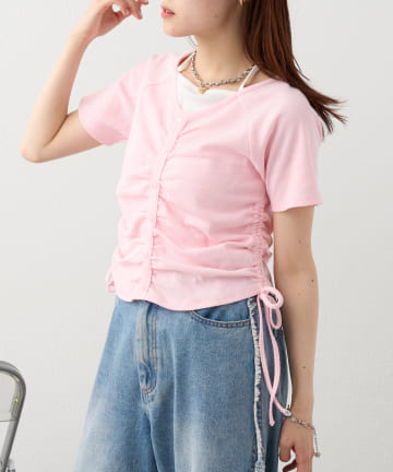 【新色登場！/6色展開】ホルターレイヤードＴ