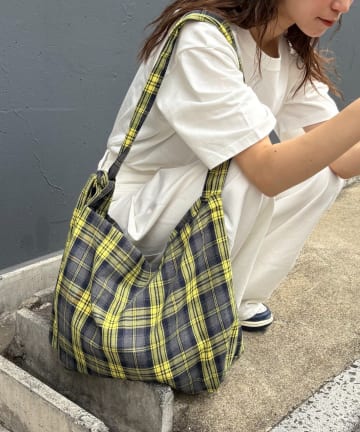 CIAOPANIC TYPY(チャオパニックティピー) 【UNISEX】チェック柄ショルダーバッグ