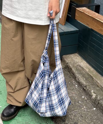 CIAOPANIC TYPY(チャオパニックティピー) 【UNISEX】チェック柄ショルダーバッグ