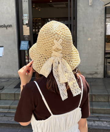 Lattice(ラティス) バックレースペーパーハット
