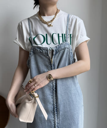 DOUDOU(ドゥドゥ) 【WEB限定】フロントバック両面ロゴTEE
