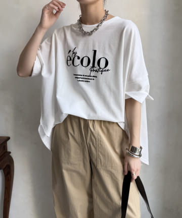 DOUDOU(ドゥドゥ) 【WEB限定】ポンチョロゴTEE
