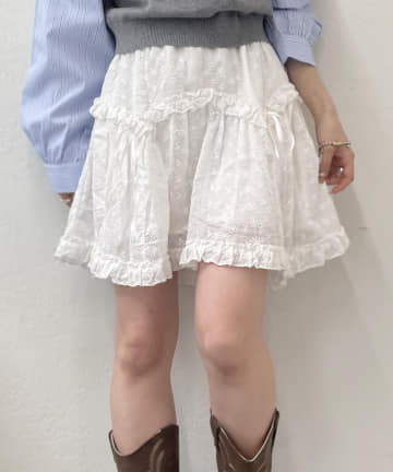 w closet(ダブルクローゼット) シフリーレーススカパン