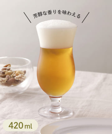 3COINS(スリーコインズ) 芳醇ビアグラス：420ml