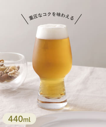 3COINS(スリーコインズ) 重厚ビアグラス：440ml