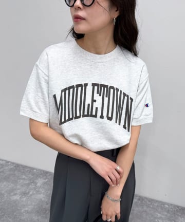 FREDY & GLOSTER(フレディ アンド グロスター) 【Champion/チャンピオン】プリント入り裏毛半袖スウェットTシャツ