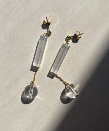 Chez toi(シェトワ) クリア棒ピアス