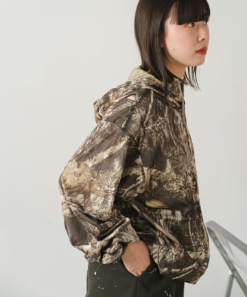 【Kastane】【WHIMSIC/2WAY】リバーシブルメッシュジップパーカー