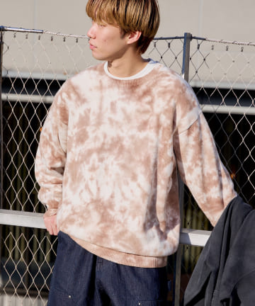 【Kastane】【WHIMSIC】タイダイニットプルオーバー