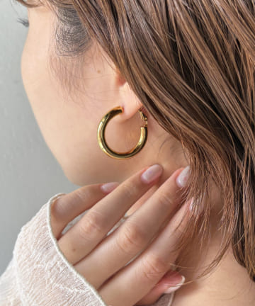 Lattice(ラティス) ＜ステンレス＞フープピアス