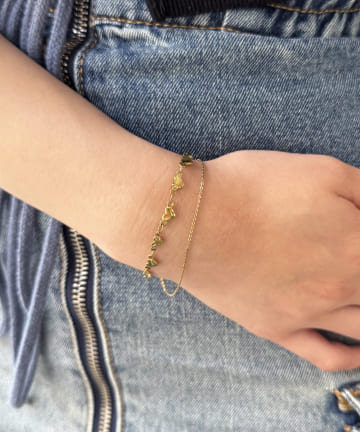 Lattice(ラティス) ＜ステンレス＞ハートチェーンブレスレット