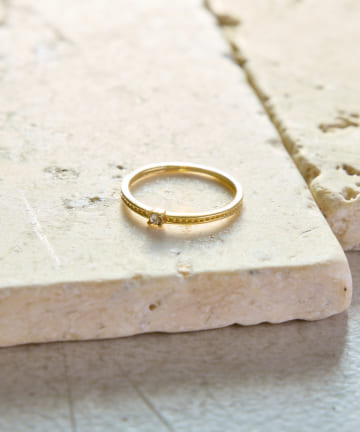 Lattice(ラティス) ストーンピンキーリング