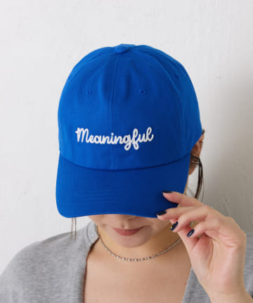 COLLAGE GALLARDAGALANTE(コラージュ ガリャルダガランテ) 【PAPILLONNER/パピヨネ】meaning刺繍入りキャップ