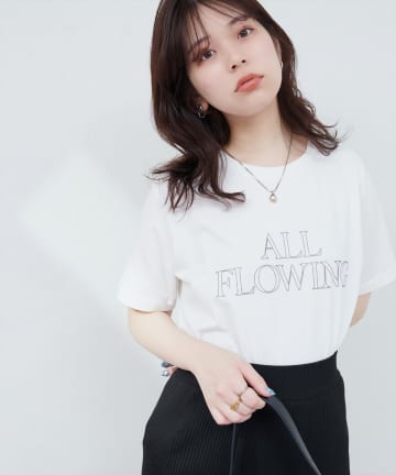 【サスティナ企画】ラメ抜きロゴTシャツ