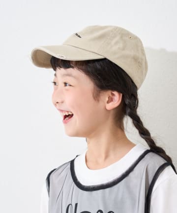 CIAOPANIC TYPY(チャオパニックティピー) 【KIDS】ピグメントロゴ刺繍CAP