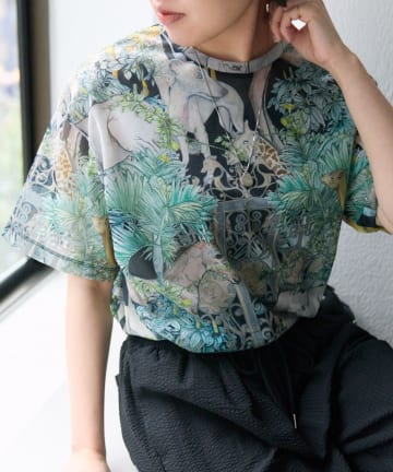 ear PAPILLONNER(イア パピヨネ) 【SWASH(スウォッシュ)×ear】別注シアーTシャツ