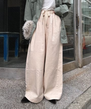 CIAOPANIC TYPY(チャオパニックティピー) 【低身長・高身長対応/サイズ展開あり】【新色追加】スタイルアップ柔らかワイドイージーパンツ