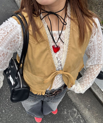 OUTLET(アウトレット) 【Ciaopanic】ウエスタンレースベスト