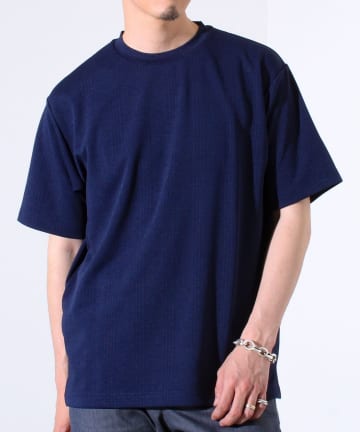 【GLOSTER】チェックジャガード リンクスTシャツ ショートスリーブ