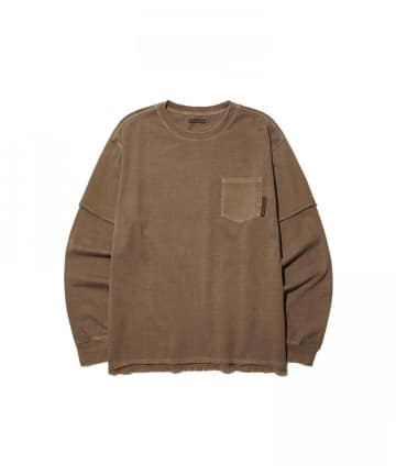 【DEFGARMENTS/デフグラメンツ】PIG LAYERED LONG SLEEVE