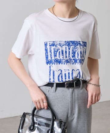 COLLAGE GALLARDAGALANTE(コラージュ ガリャルダガランテ) 【大人のロゴT】ウォッシュロゴＴシャツ