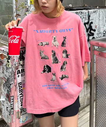 CIAOPANIC TYPY(チャオパニックティピー) 【SOUNDS GOOOOD】パウダー加工プリント&刺繍TEE